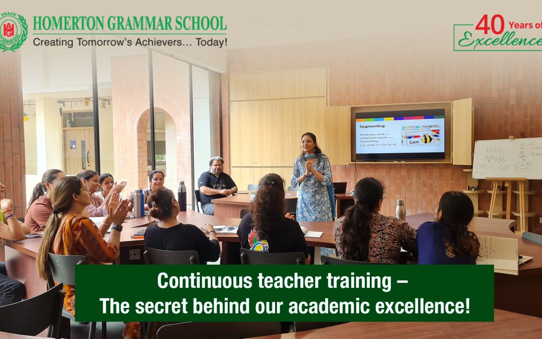 Continuous teacher training – The secretbehind our academic excellence