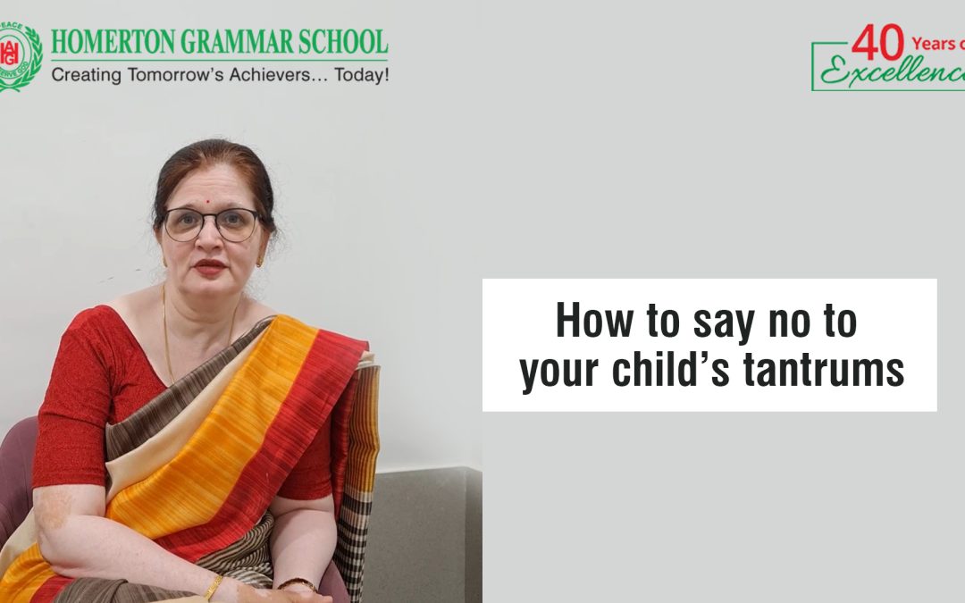 How to say no to your child’s tantrums?