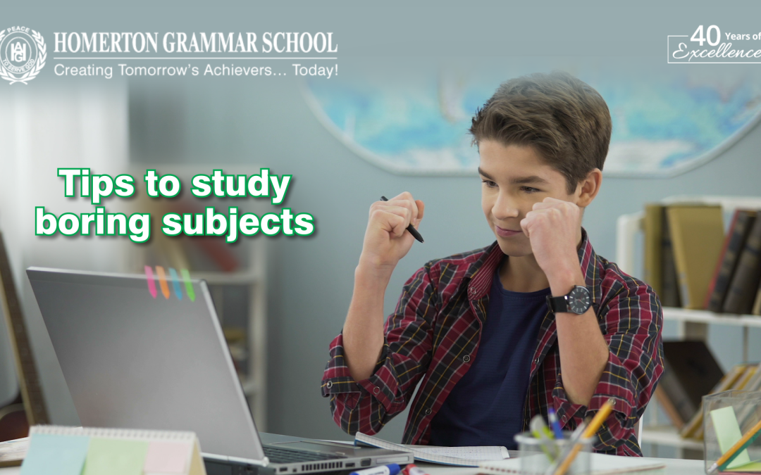 Tips to study boring subjects